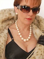 Fur leather nylons